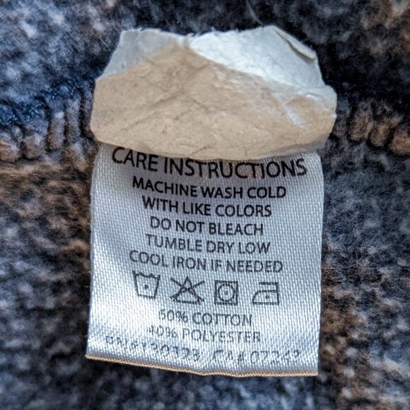 EUC - Men's Vintage Zoo York Embroidered Logo Zip Hoodie - Blue/Orange - Picture 6 of 7